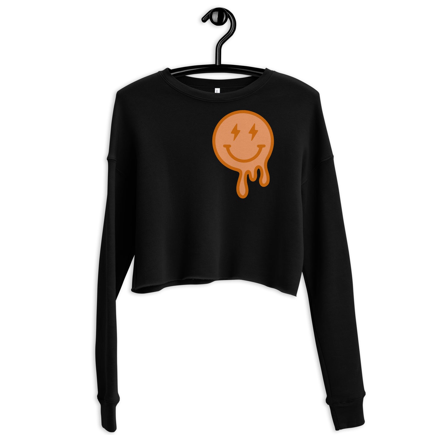 Smiley Face Crop Sweatshirt