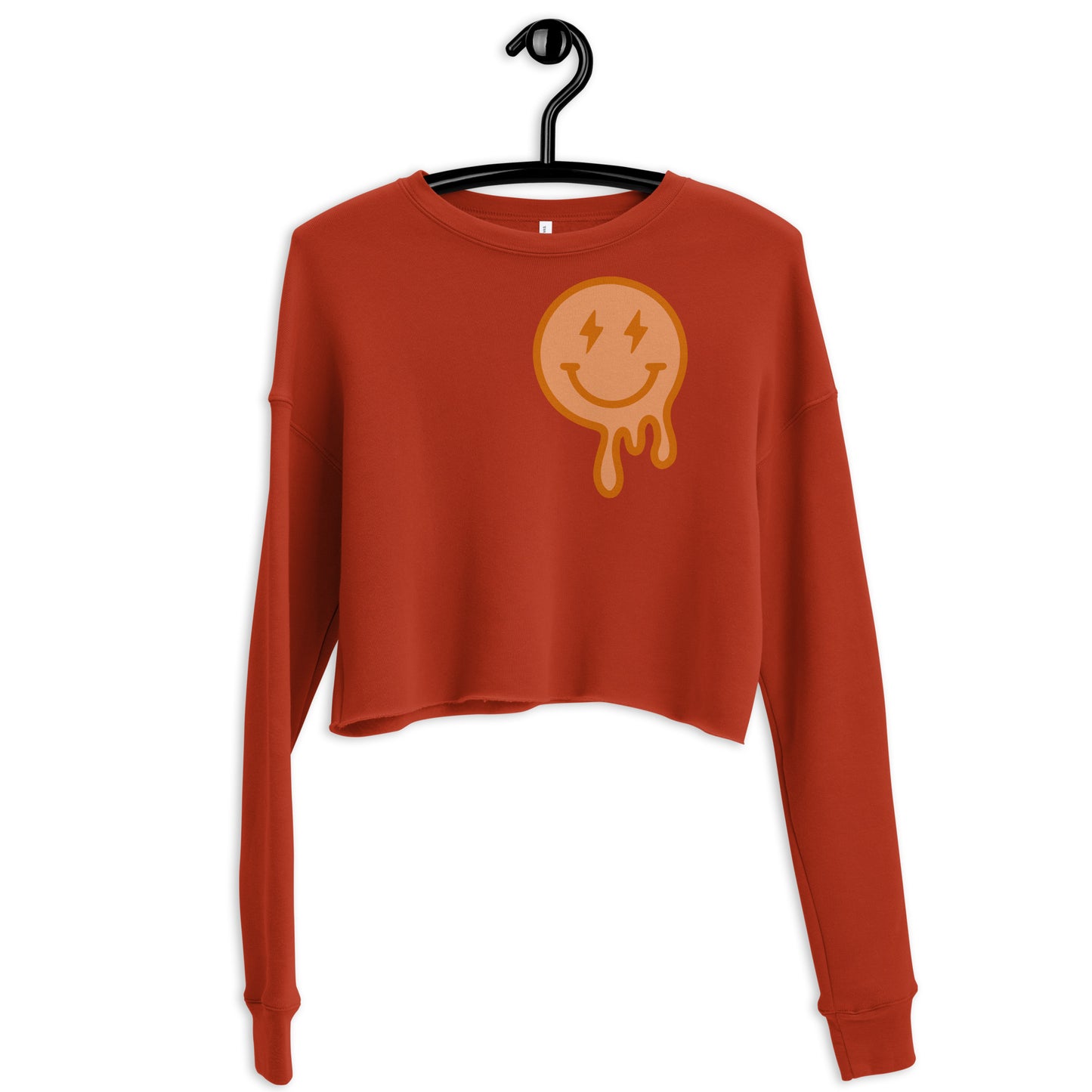 Smiley Face Crop Sweatshirt