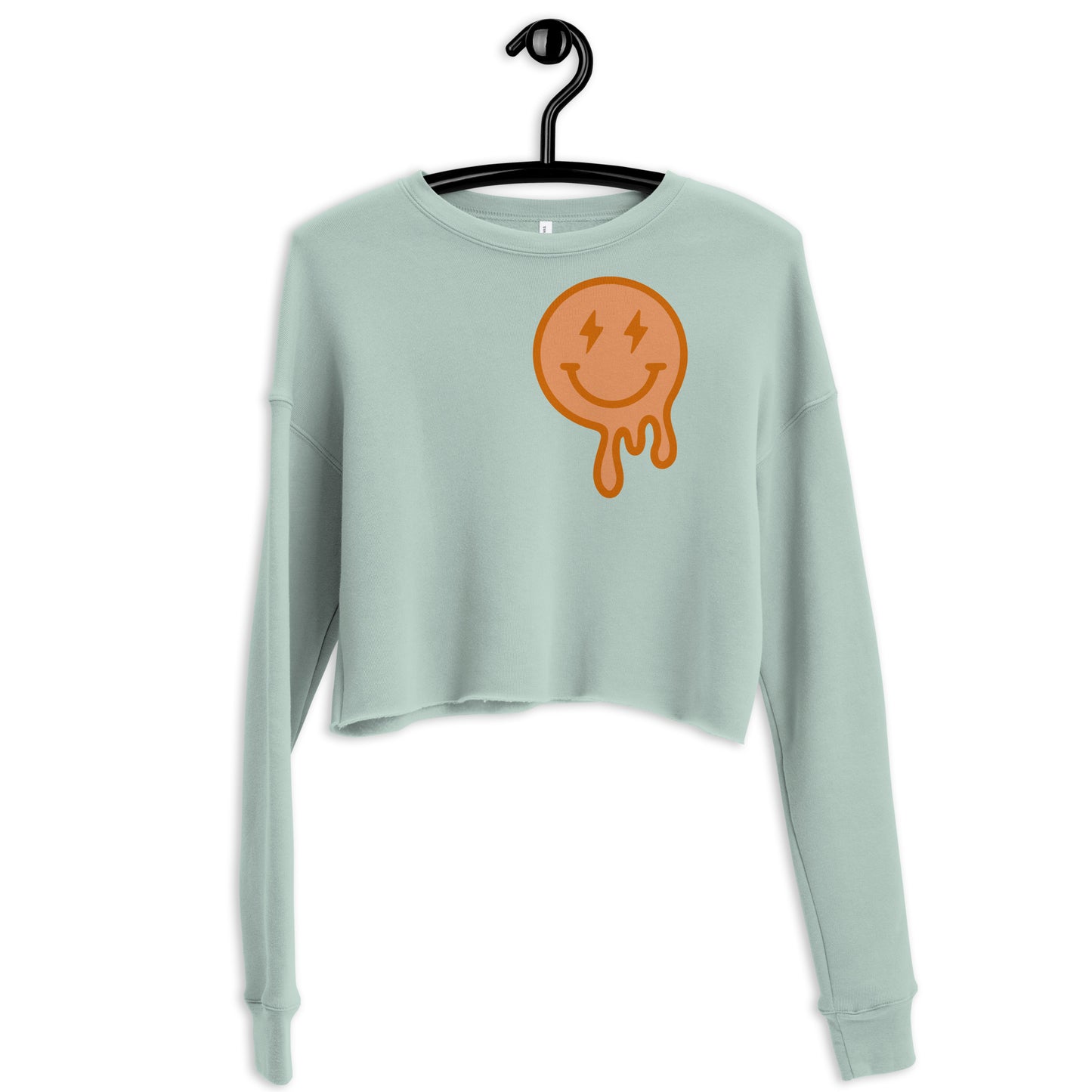 Smiley Face Crop Sweatshirt