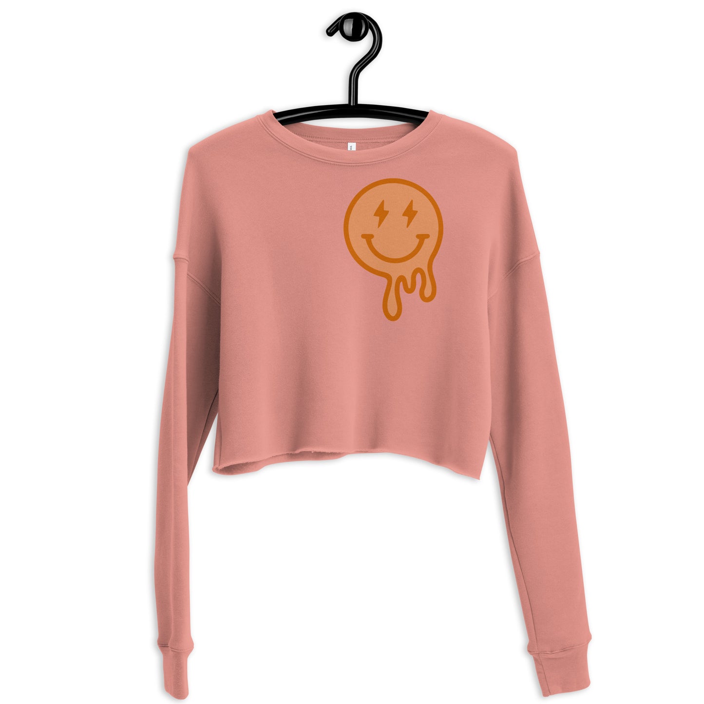 Smiley Face Crop Sweatshirt